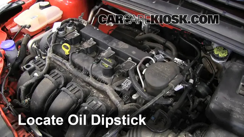 2012 Ford Focus SE 2.0L 4 Cyl. Sedan Oil Check Oil Level